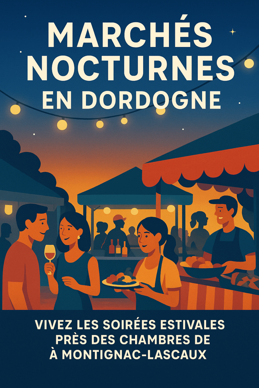 Les marchés nocturnes en Dordogne : une tradition estivale à savourer près des Chambres de l’Atelier