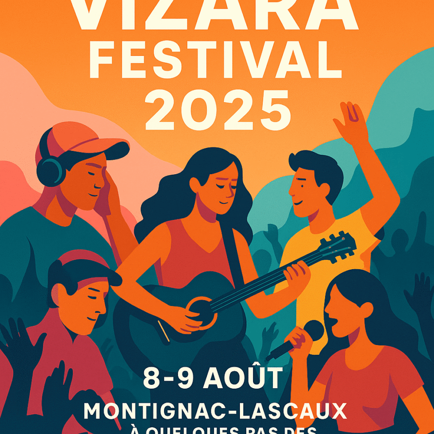 Festival Vizara 2025 : deux nuits de musique et de fête à Montignac-Lascaux, à quelques pas des Chambres de l’Atelier
